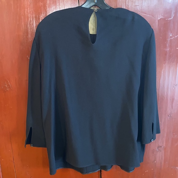 New with tags Prada black detailed blouse sz 46 - Picture 4 of 10